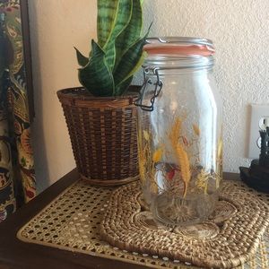 ARC Niveau de Remplissage French 2L Harvest Wheat Latching Glass Canister